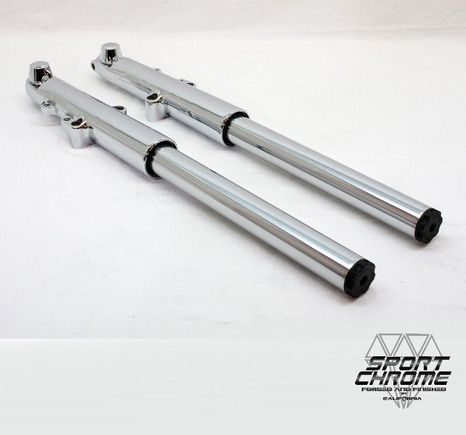 Sport Chrome Lower Legs assembled with Progression Monotube Cartridges