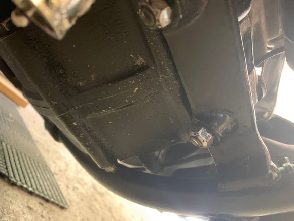 Sorry here’s the pic right under the oil filter which doesn’t seem to be leaking 