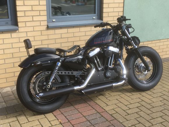 My Forty Eight (pre tank change) but this is how it looks 2-up. My wife says it’s ok for a couple of hours out and about.