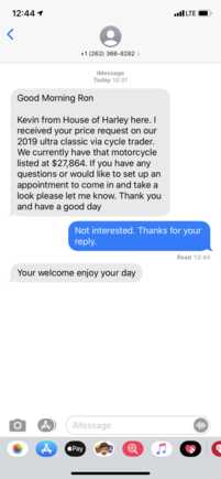 Guess they’re still asking for MSRP on year old bikes. 