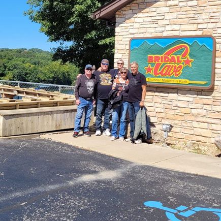 The riding gang minus Suzie taking the photo.