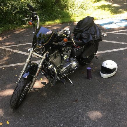 Photo from July. Note the quick release clips still on the form tubes.