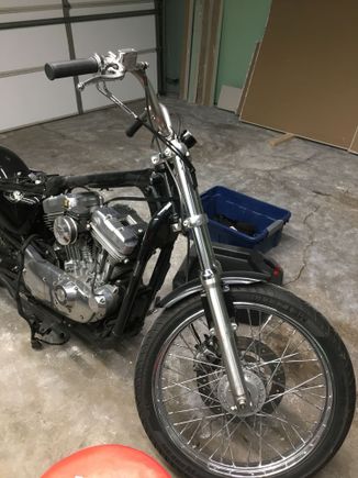 Exhaust, foot controls and head light out 