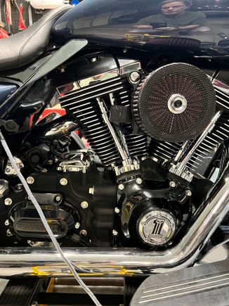 Different cover on air intake. Checking out different look 