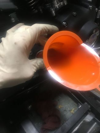 Took this oppurtunity to fill the engine oil before I forgot.