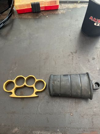 Came across these brass knucks.  Thinking kick lever but going to price a new one before I destroy it in a failed attempt 😂