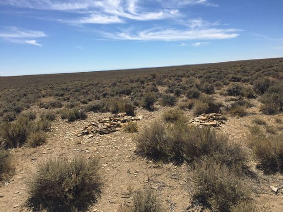 These are not real graves, just representation of what they would have looked like.