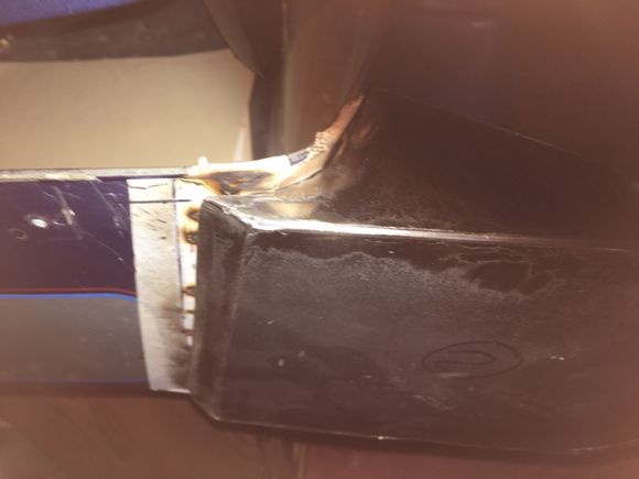 wrapped around front corner