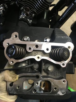 To remove the heads and cylinders, you will need a 12 point socket.  Remove the 4 fasteners for each head. I followed the bolt removal sequence for everything I removed throughout this install. I suggest you do the same.  Be sure to clean all gasket mounting surfaces with an sos pad. I didn't take pics of each surface I cleaned.