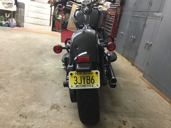 License plate is mounted on rear