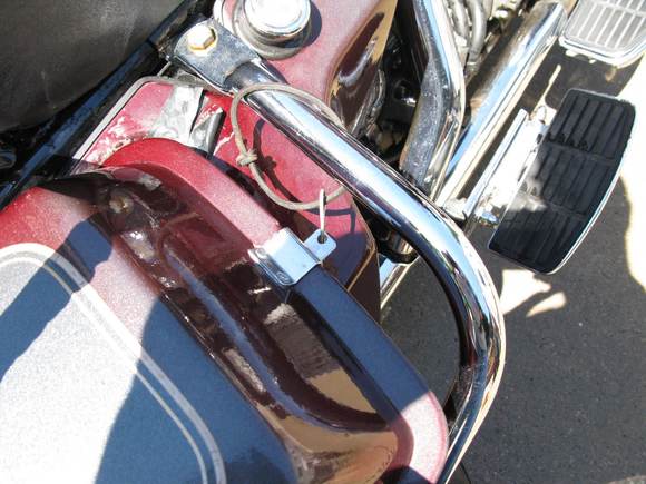 you can do this too, drill the tab and put a "hair pin thru the hole.
