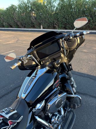 A week later with Tallboy bars and heated grips.