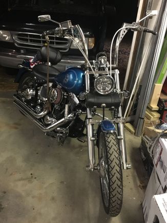 That's them on either side of the tool bag under the headlight