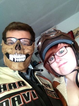 I usually where this air soft mask under for bug deflection and it get the best reactions.