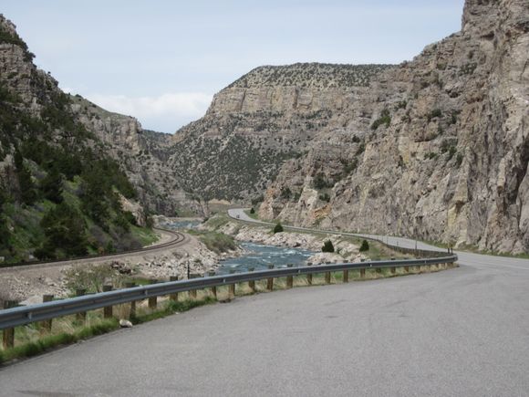 Wind River Canyon south of Thermopolis, Wyoming
