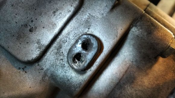 Stator plug sockets corroded and almost non existent.