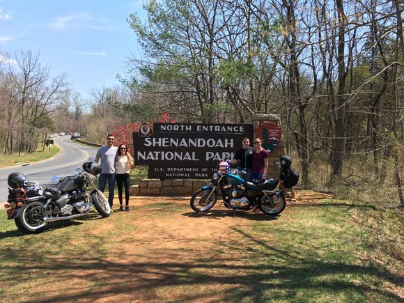 Any better way to start off the season then to cruise skyline drive? This was Will's (left)1st long trip with the America, it truly was a test of the bikes reliability. Around trip was just over 10hours of riding.