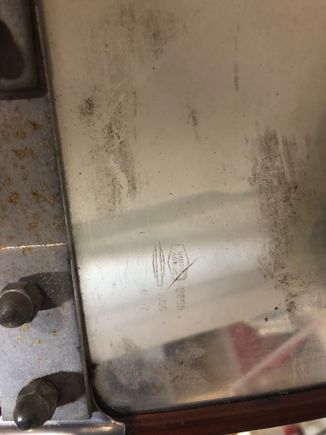 Right hand bottom corner, writing faces in towards rider. 