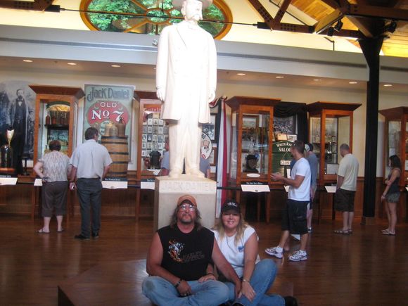 Just sitting around at the Jack Daniels distillery.