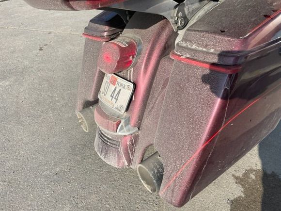 Trashed bike from Going to the Sun Road