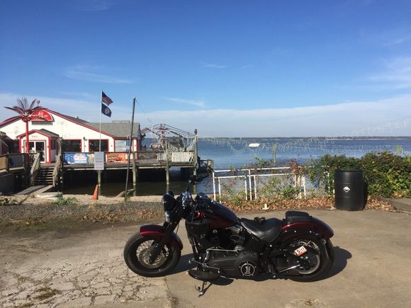 at the river...  To be exact, the Potomac River, Fairview Beach, Virginia.