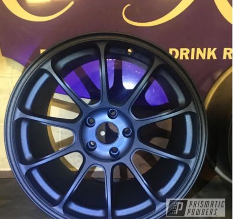 Option 1 Flat blue and sandpaper texture. 