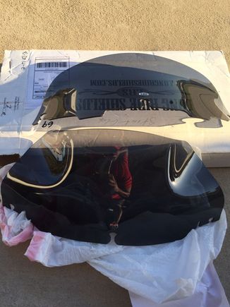 LRS 8" dark was on 2013 Street Glide--Make an offer. 8.5 KW was on 2013 Street Glide--Make an offer. The KW does have a small knick on the shield, I believe from a rock. I will provide close ups if interested. It doesn't affect visibility