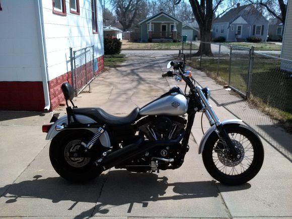 With the old saggy riser bushings. Urethane bushings made a world of difference. I can throw it around again.