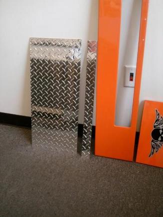 Painted parts &amp; diamond plate cut