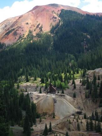 Red Mountain Pass on the Million Dollar Highway. Colorado.