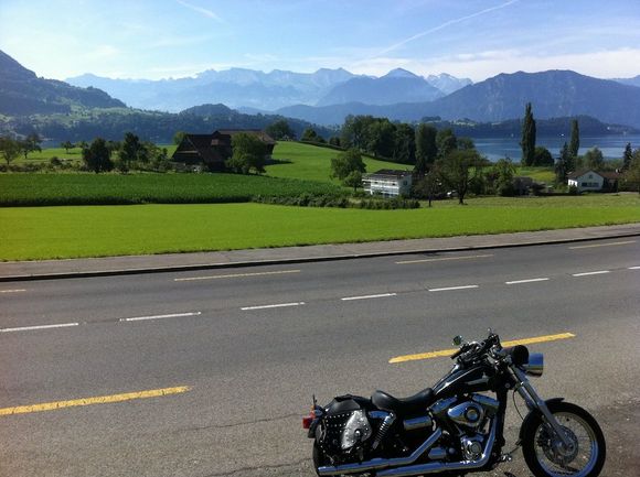 view from a back road to Luzern, Switzerland