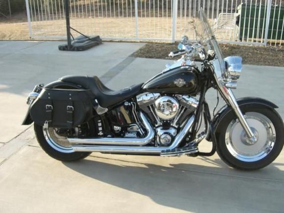 rt side windshield and bags