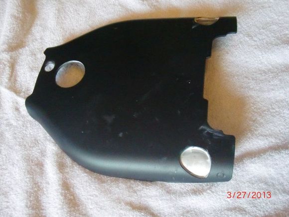 Aluminum supporst epoxied to backside