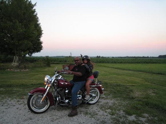 Me and my daugther go for a spin.