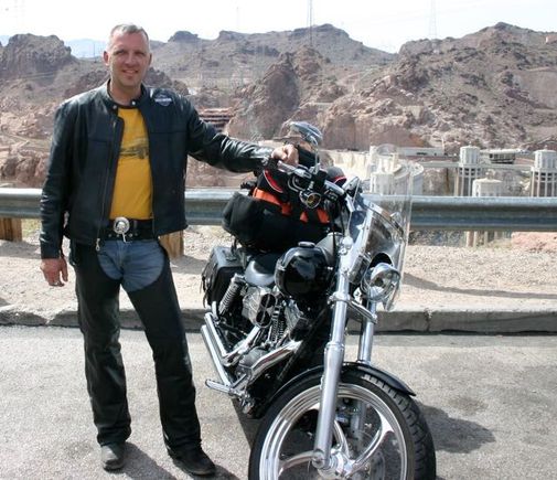 in the desert at Hoover Dam.