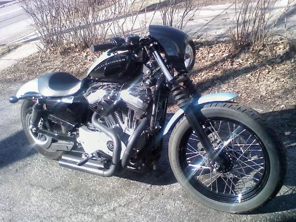 Relocated V-Rod Headlight