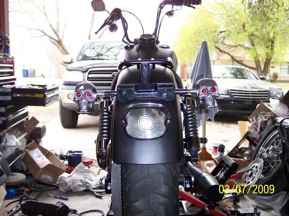 skull turn and smoked lay down tail light