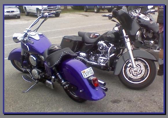 First ride with the 06 and my budies custom