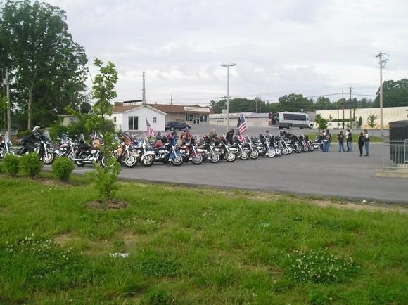HOG Chapter Getting ready at All American HD