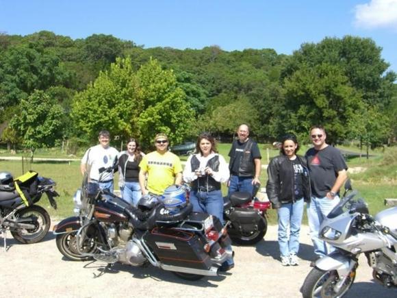 Folks I ride with - we are all programmers, thus the name "Geek Riders".