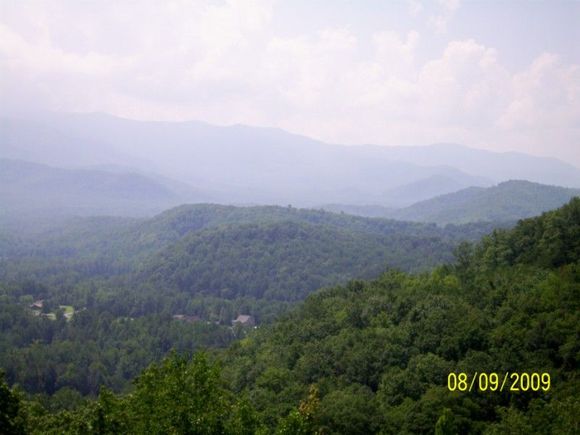 View from my time-share in Gatlinburg