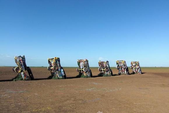 Cadillac Ranch, Amarillo, TX. Route 66.