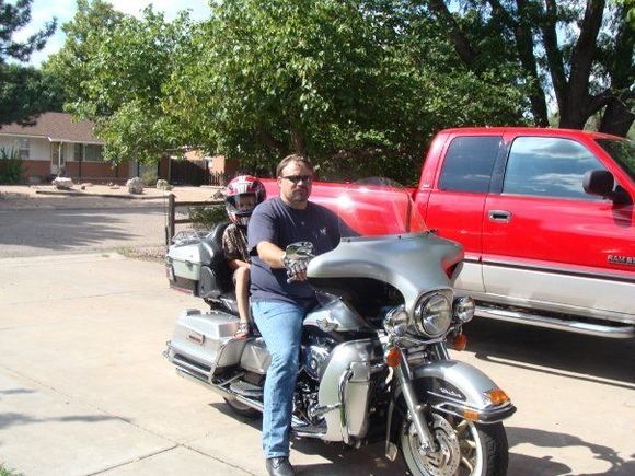 The boys back from a ride