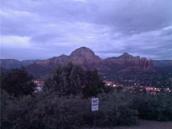 view from hotel in sedona