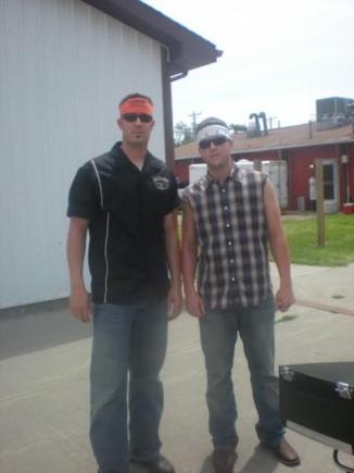 Jesse and Brock at poker run