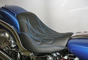Softail Deuce LoPro Solo Seat, Low Profile at SideRoadCycles.com