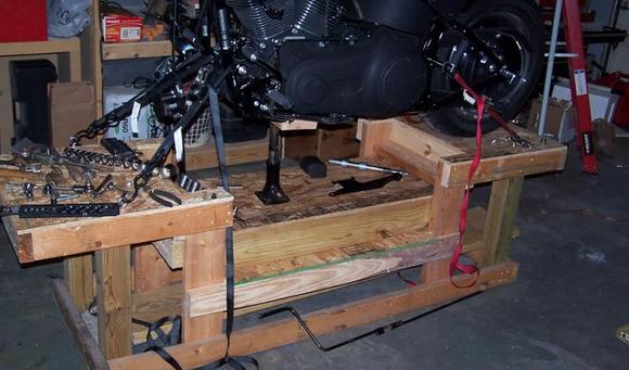 DIY bike stand