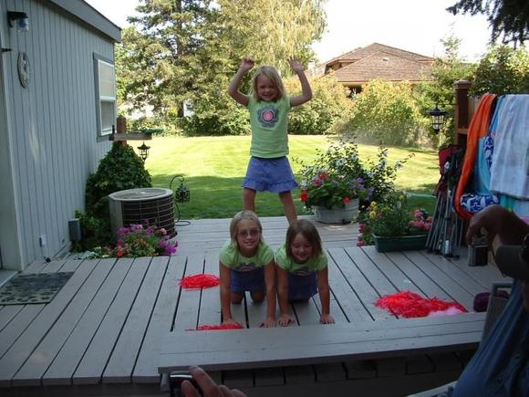 Our little cheer leaders