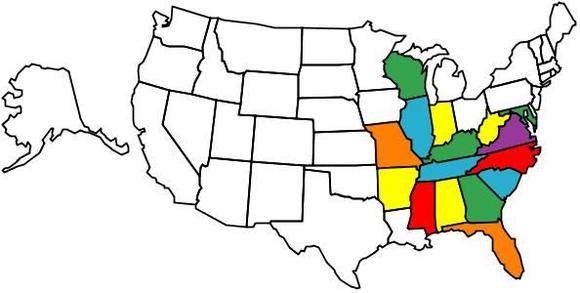 VisitedStatesMap