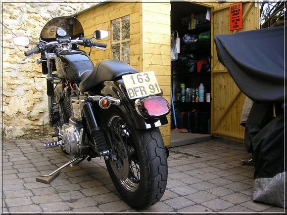 1998 XL "cafe racer" modified.